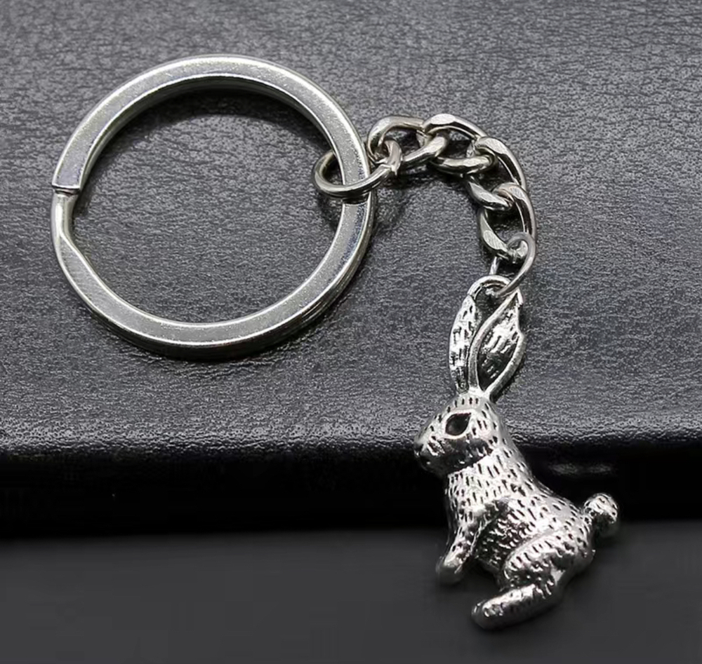 3/$25 Bunny Rabbit Keychain NEW - Picture 2 of 4